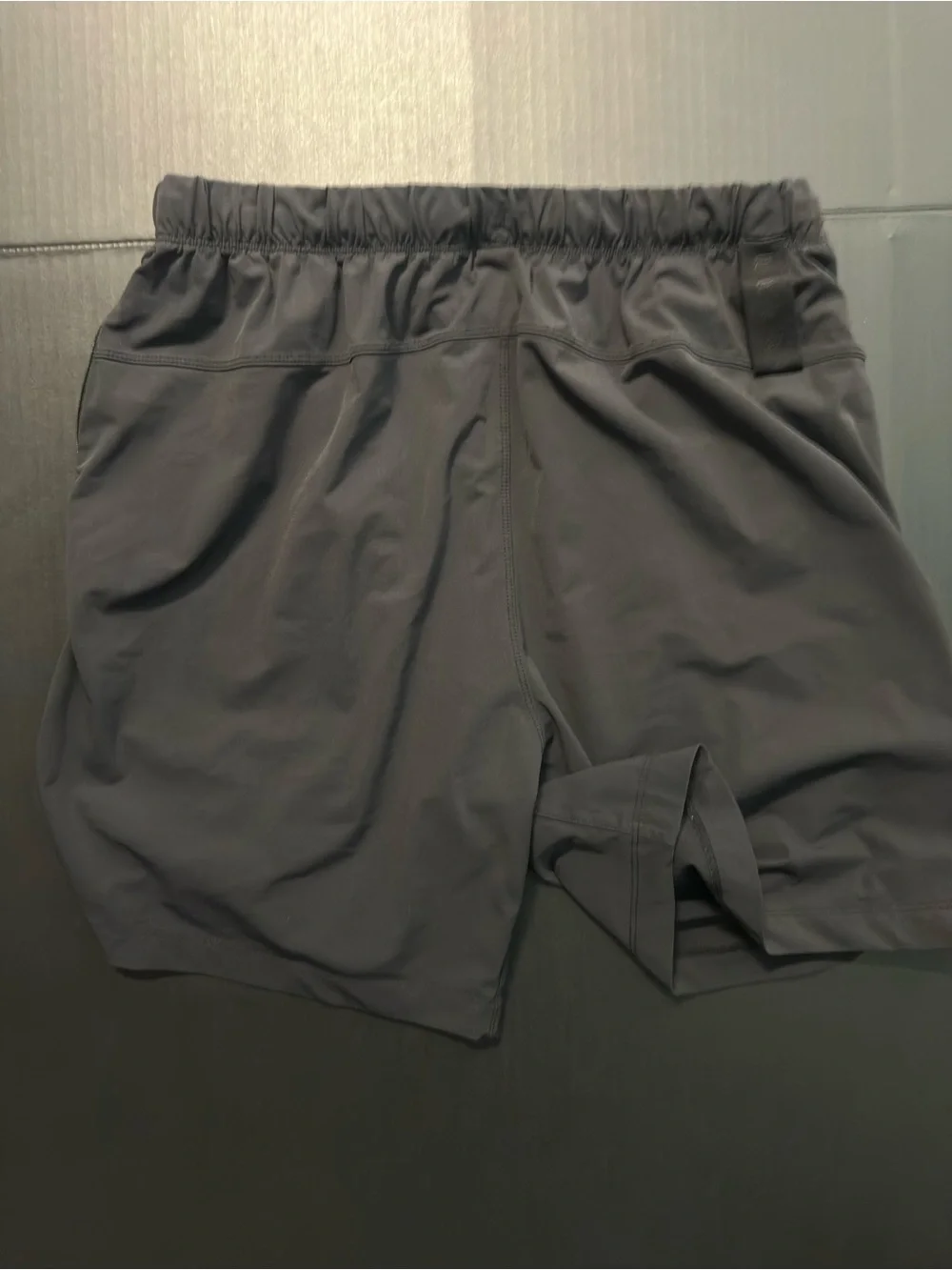 Fabletics Men's Athletic Shorts in Black with Reflective Logo